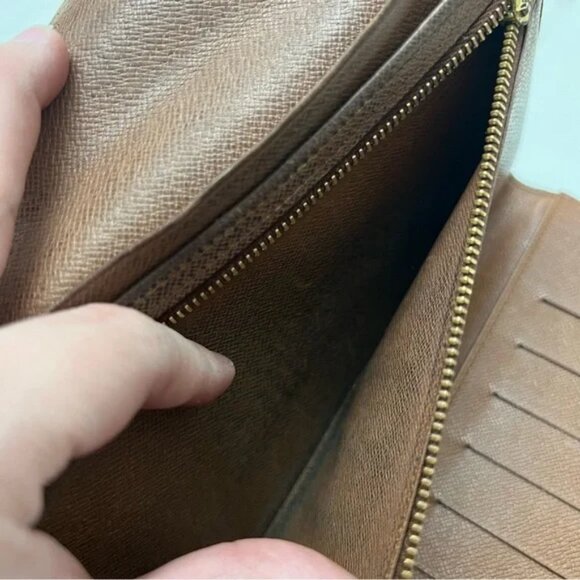 Vintage Louis Vuitton Pochette Passport Trifold Wallet Organizer Case LARGE - Picture 9 of 16